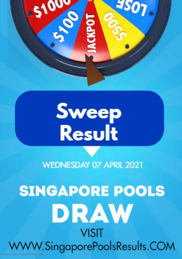 big sweep大彩result|Singaporepools – Latest Sweep Results.